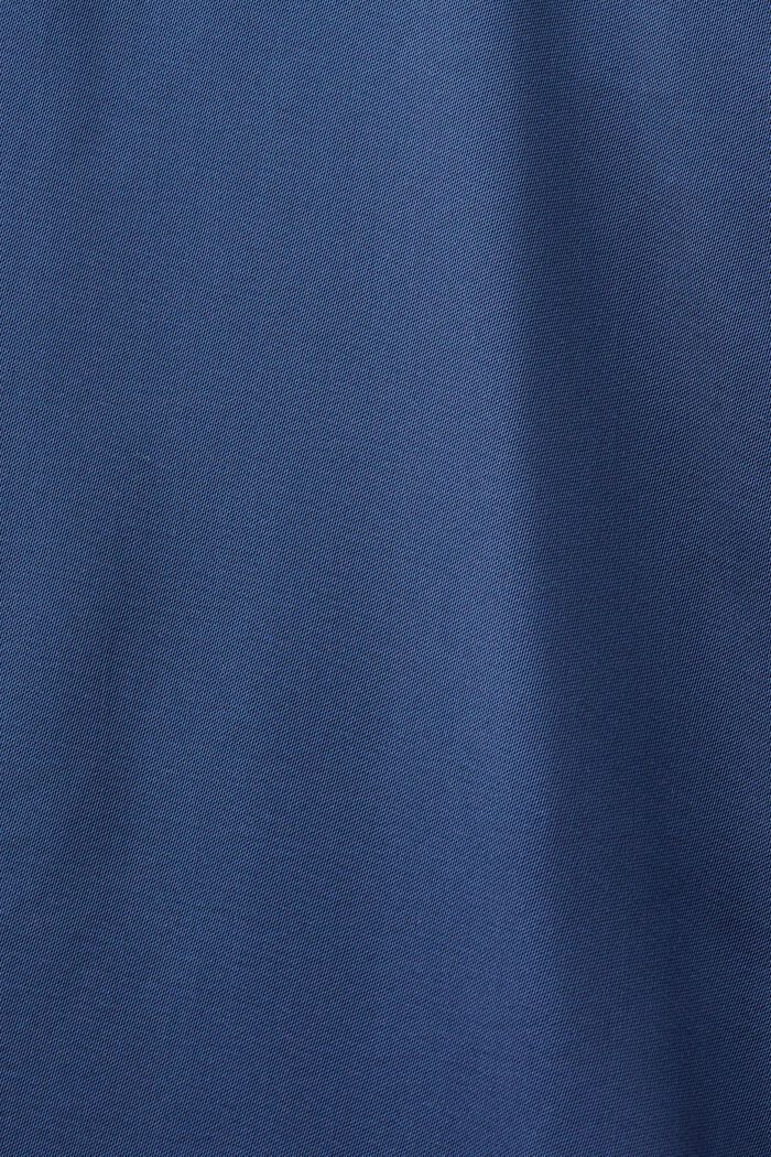 Skjortklänning i satin, GREY BLUE, detail image number 4