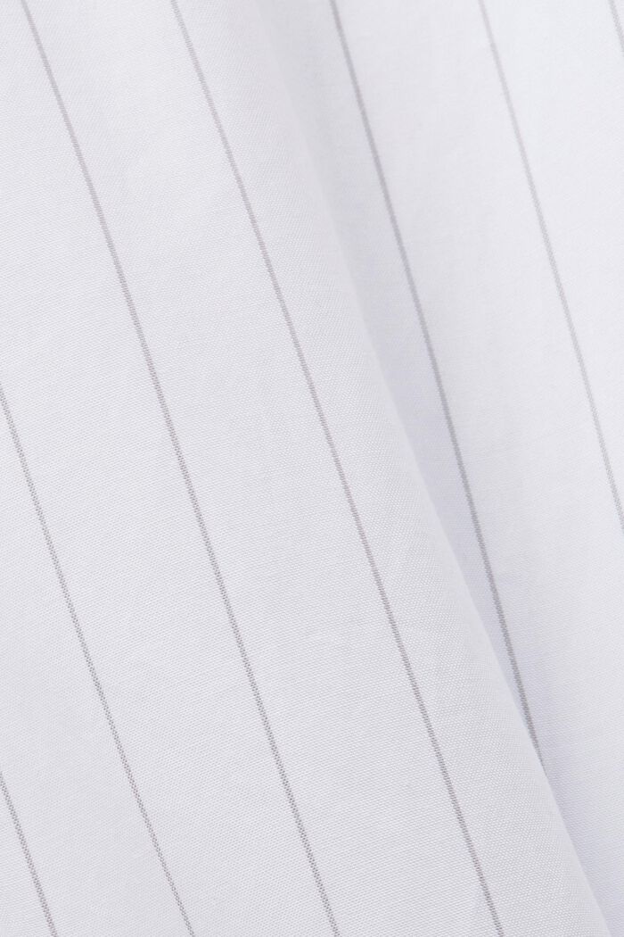 Kritstrecksrandig skjortklänning, 100% bomull, WHITE, detail image number 6
