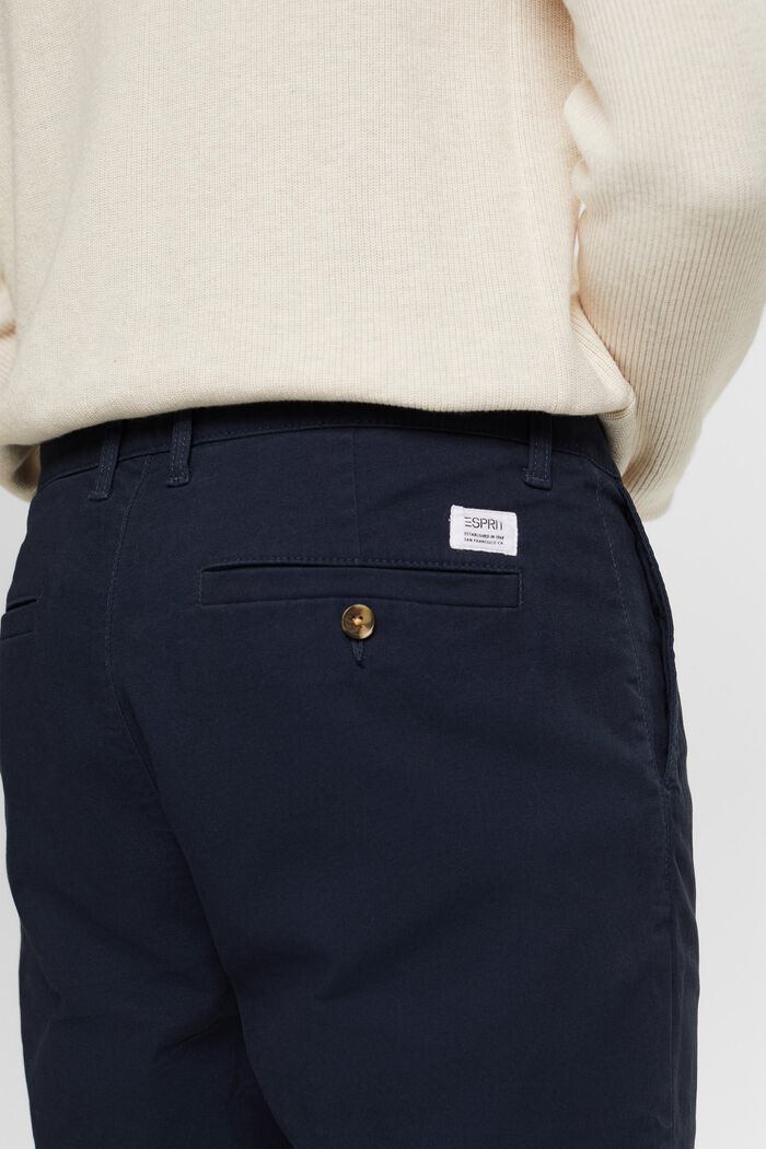 Chinos, bomullsstretch, NAVY, detail image number 4