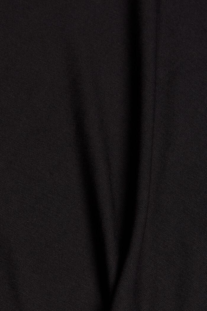 Pyjamastopp med spets, LENZING™ ECOVERO™, BLACK, detail image number 4