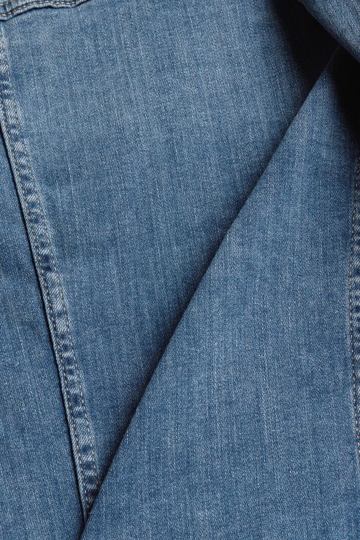 Jeansjacka med smal passform, BLUE LIGHT WASHED, detail image number 1