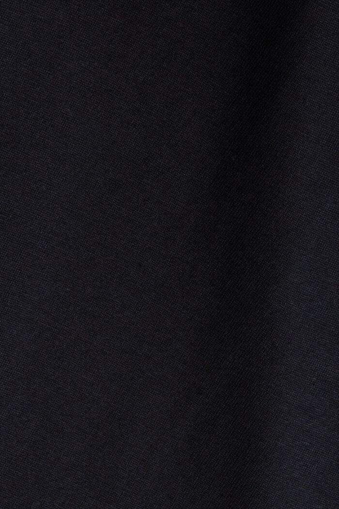 T-shirt i pimabomull med tryck, BLACK, detail image number 5