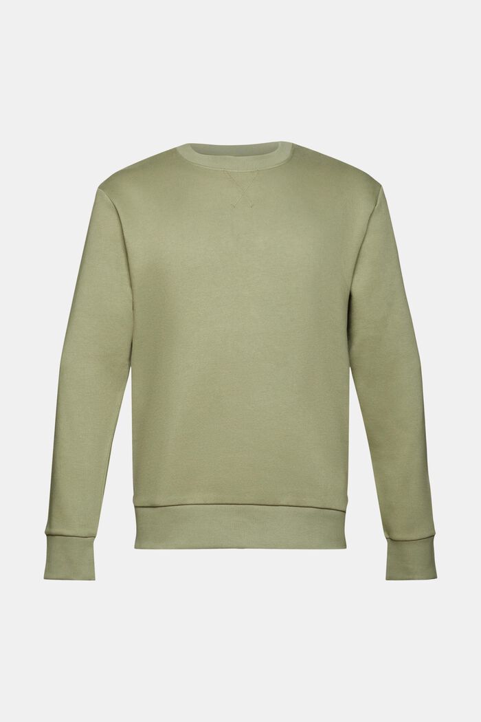 Återvunnet material: enfärgad sweatshirt, LIGHT KHAKI, detail image number 6