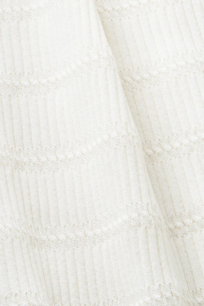 V-ringad ärmlös tröja, OFF WHITE, detail image number 4