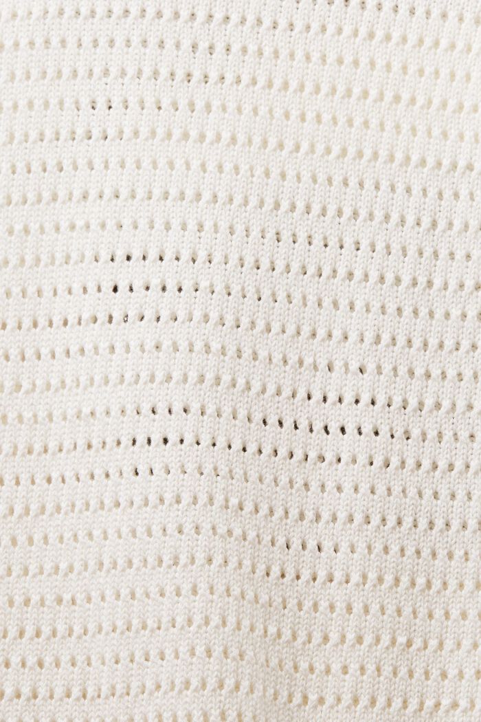 Kortärmad tröja i mesh, OFF WHITE, detail image number 5