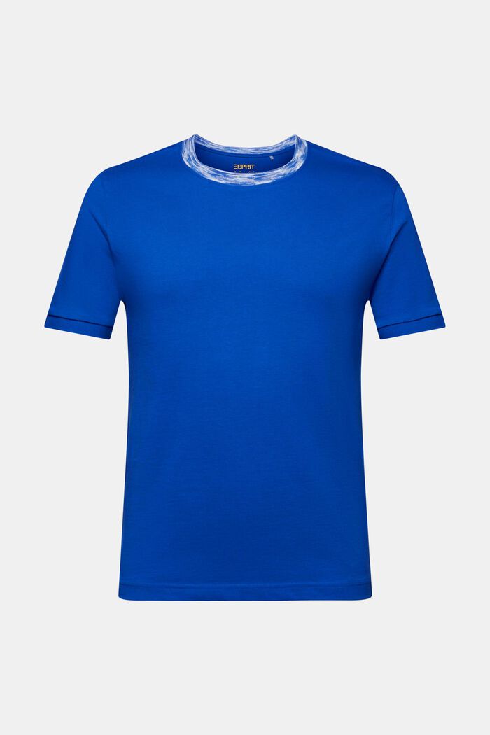 T-shirt med melerad effekt, BRIGHT BLUE, detail image number 6