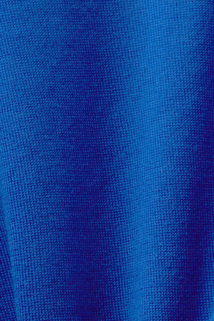 Polotröja i ull, BRIGHT BLUE, detail image number 5