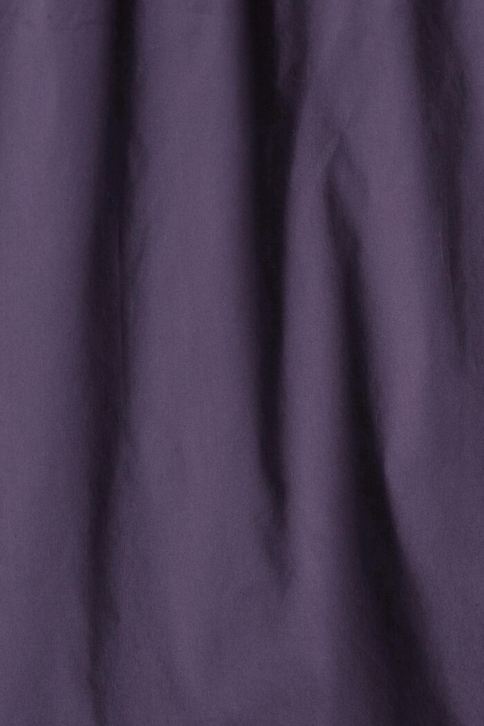 Kortärmad blus med fyrkantig ringning, ANTHRACITE, detail image number 4