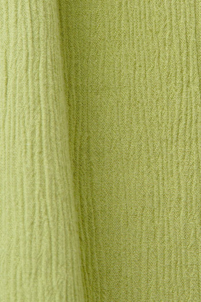 Krinklad maxiklänning, PISTACHIO GREEN, detail image number 6