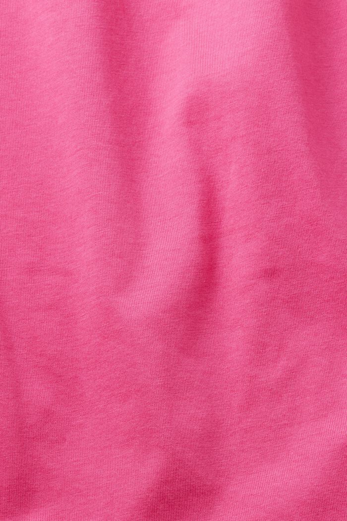 T-shirt med hjärttryck, PINK FUCHSIA, detail image number 4