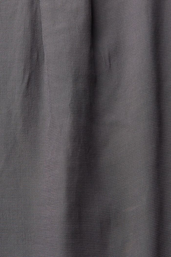 V-ringad blus, LENZING™ ECOVERO™, ANTHRACITE, detail image number 1