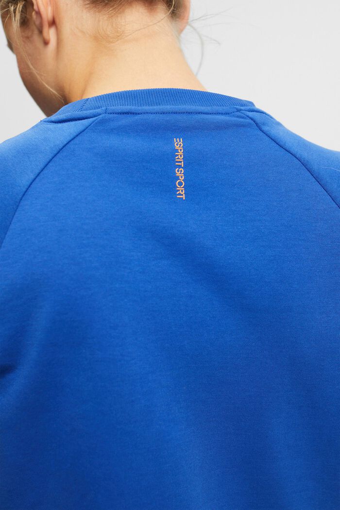 Sweatshirt med fickor med dragkedja, BRIGHT BLUE, detail image number 4