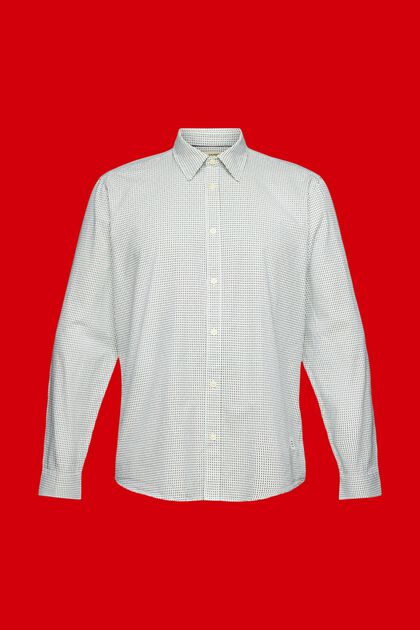 Helmönstrad skjorta med smal passform
