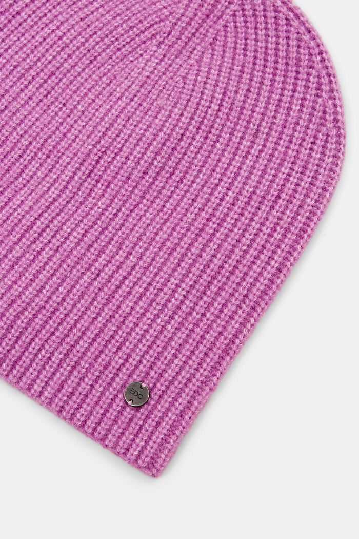 Stickad beanie, LILAC, detail image number 1