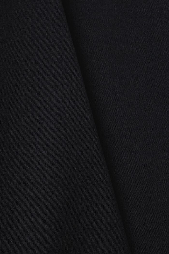 Krinklad skjortklänning i midilängd, BLACK, detail image number 4