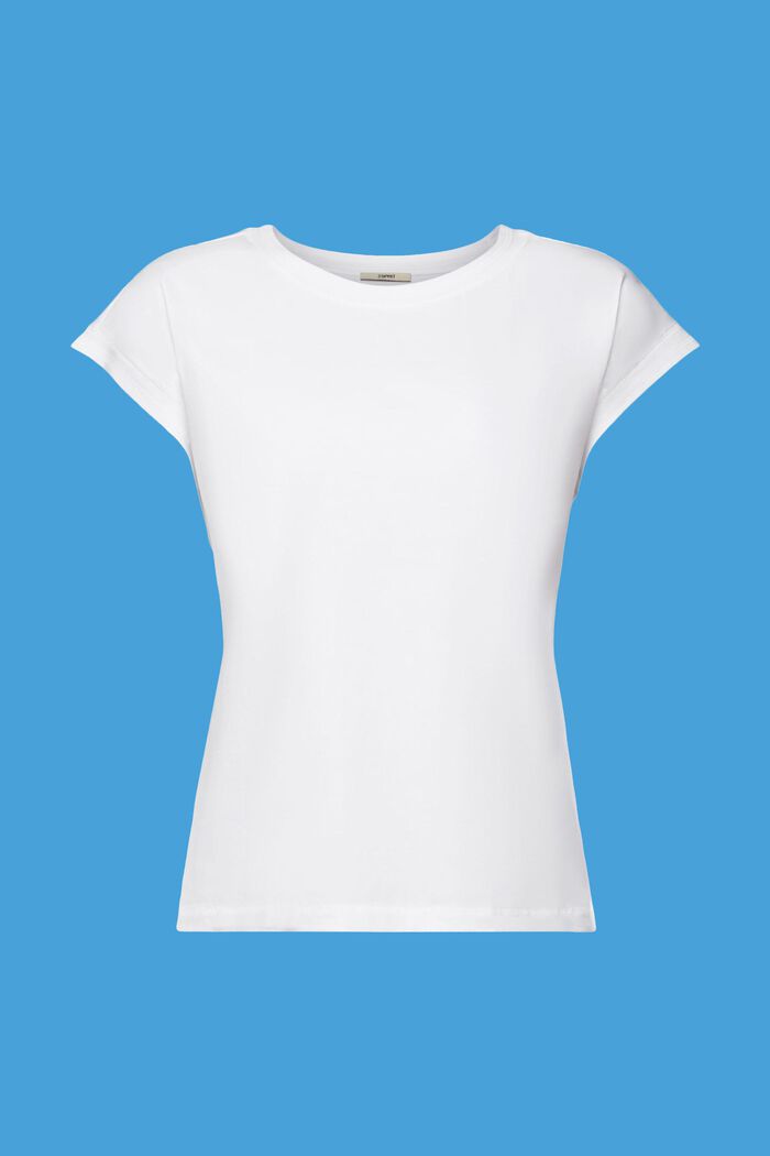 T-shirt i bomull, WHITE, detail image number 6