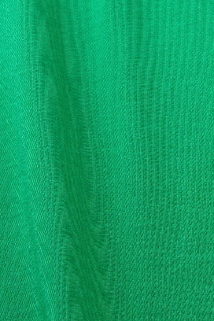 Rundringad T-shirt i jersey, NEW GREEN, detail image number 4