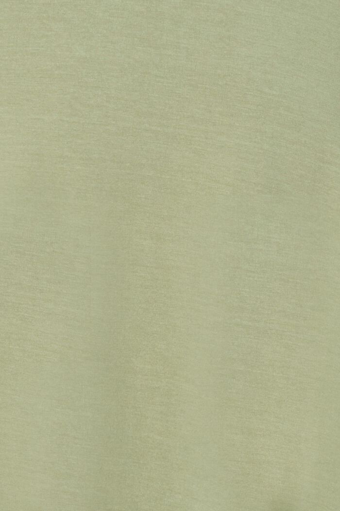 Jerseykjol med linning under magen, LENZING™ ECOVERO™, REAL OLIVE, detail image number 3