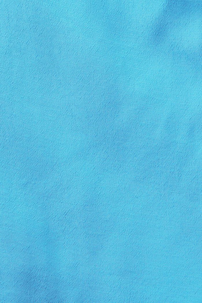 Skjortblus i crêpe, BLUE, detail image number 6