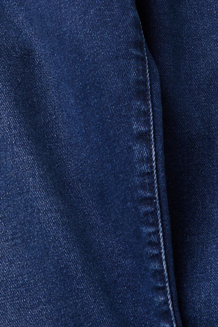 Smala jeans med medelhög midja, BLUE DARK WASHED, detail image number 6