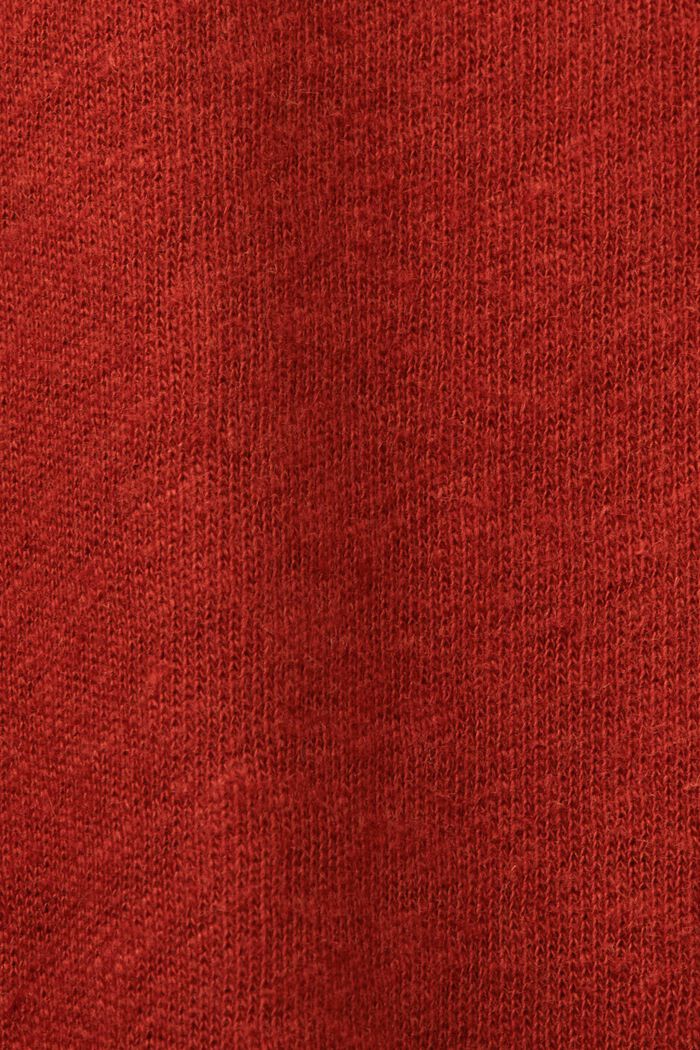 Mjukt linne i mix av linne och bomull, TERRACOTTA, detail image number 4