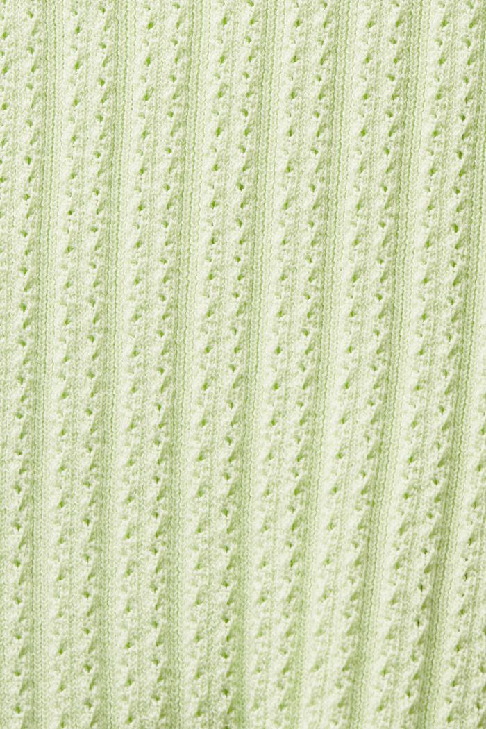 Pointellestickat linne, PASTEL GREEN, detail image number 5