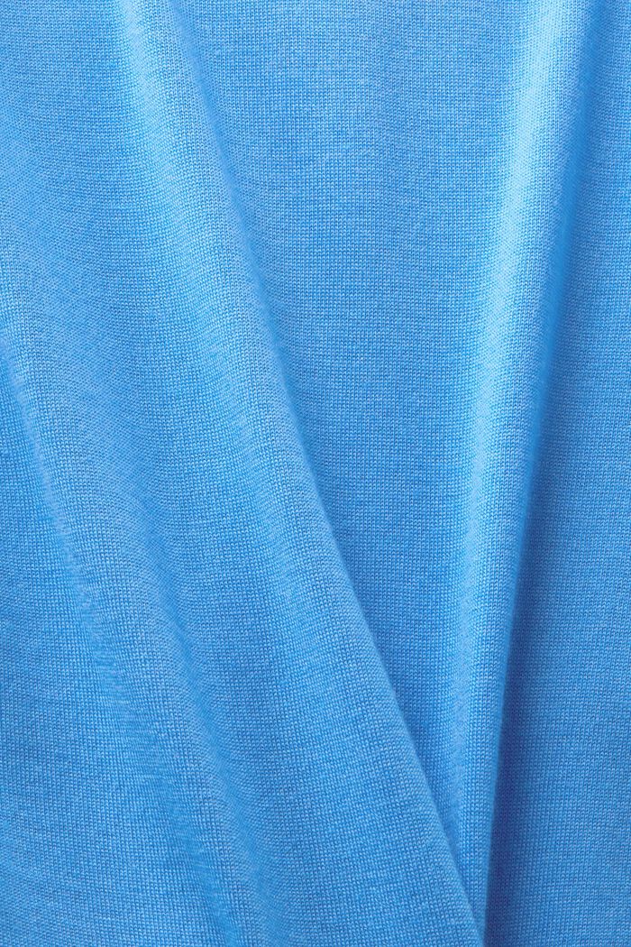 V-ringad tröja i kashmir, BLUE, detail image number 4