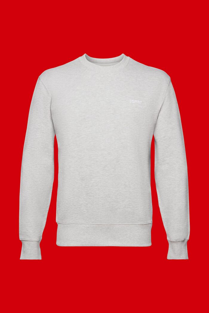 Sweatshirt med tryck bak, LIGHT GREY, detail image number 7