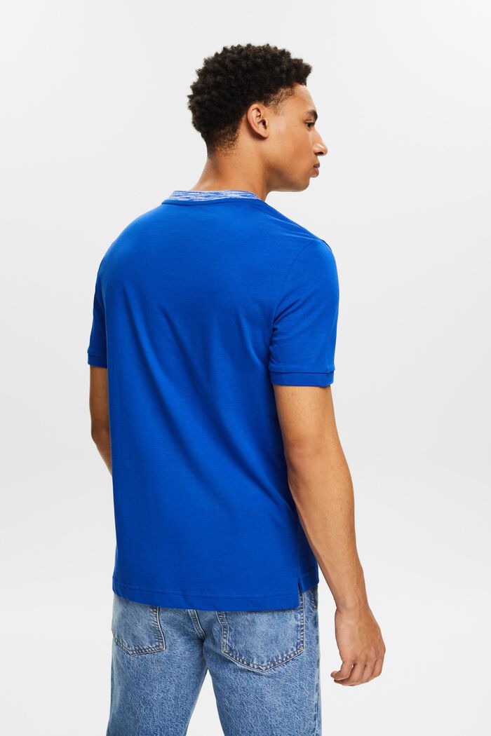 T-shirt med melerad effekt, BRIGHT BLUE, detail image number 2