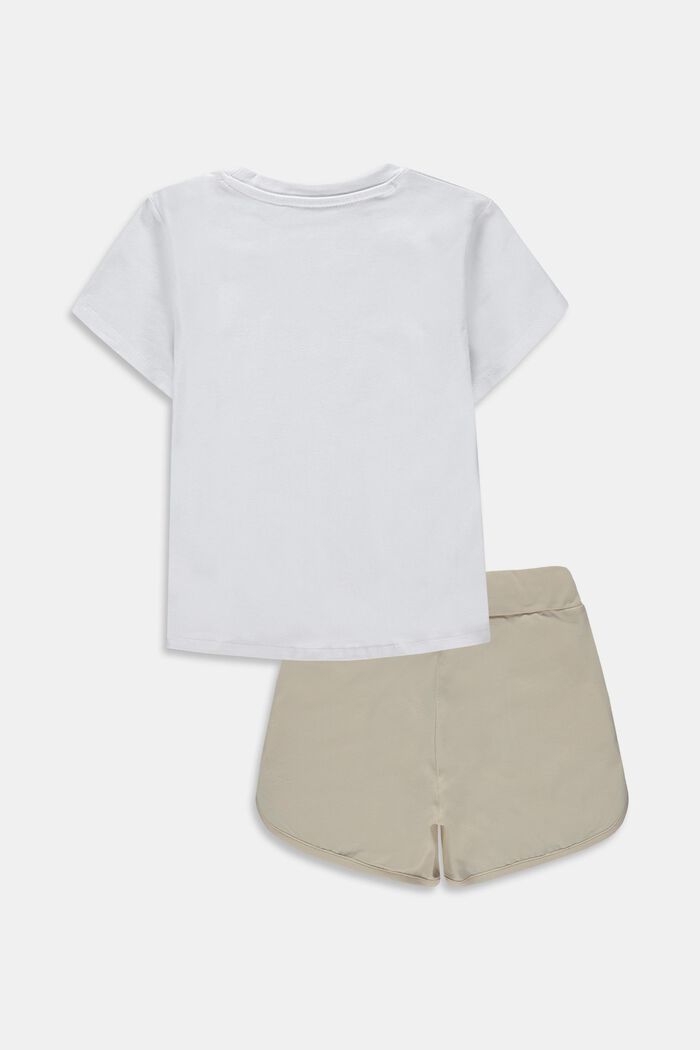 Mixat set: T-shirt och shorts, WHITE, detail image number 1