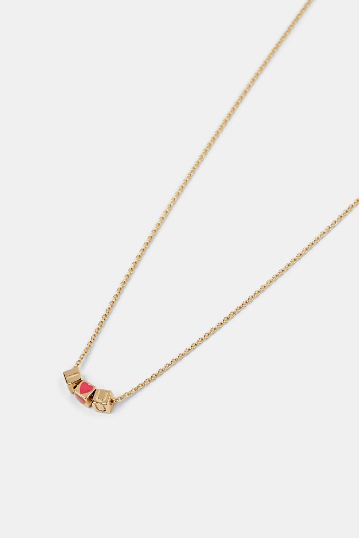 Halsband med kärleksbudskap, GOLD, detail image number 1