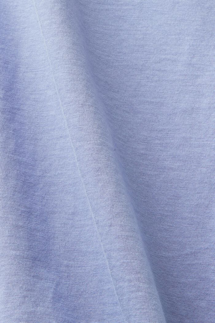 T-shirt i jersey med tryck på framstycket, BLUE LAVENDER, detail image number 4