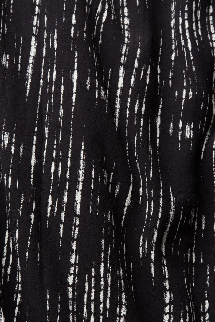 Mönstrad skjortblusklänning, BLACK, detail image number 4