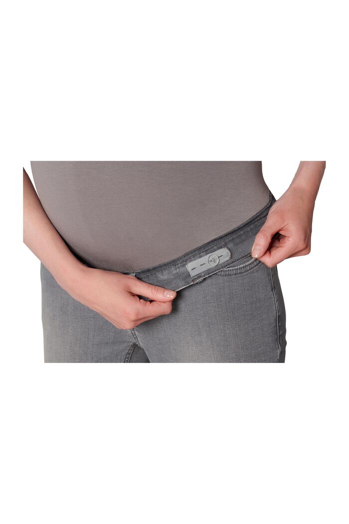 MATERNITY Skinny-jeans med linning över magen, GREY DENIM, detail image number 3