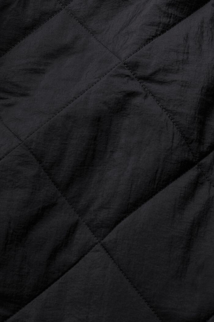 Quiltad jacka med vid passform, BLACK, detail image number 5