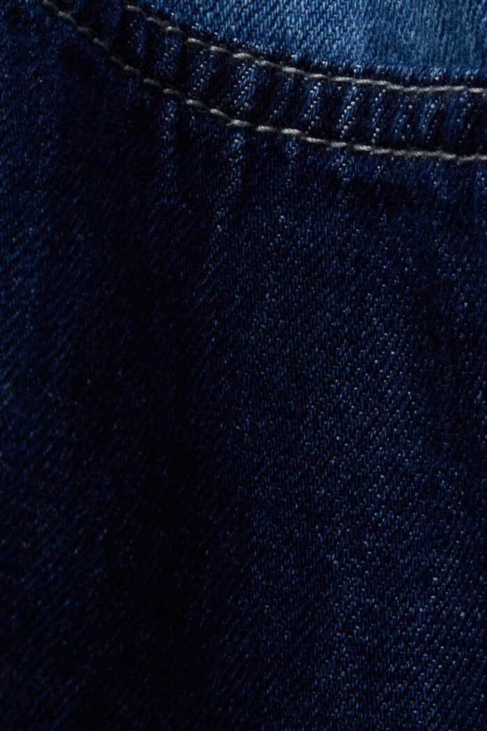 Lappad jeansskjorta, bomullsblandning, BLUE LIGHT WASHED, detail image number 5