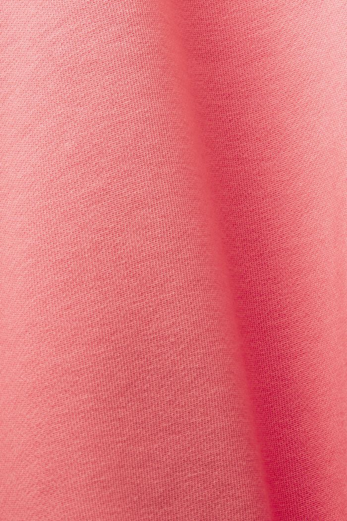 Rundringad sweatshirt med logo i ekobomull, PINK, detail image number 5