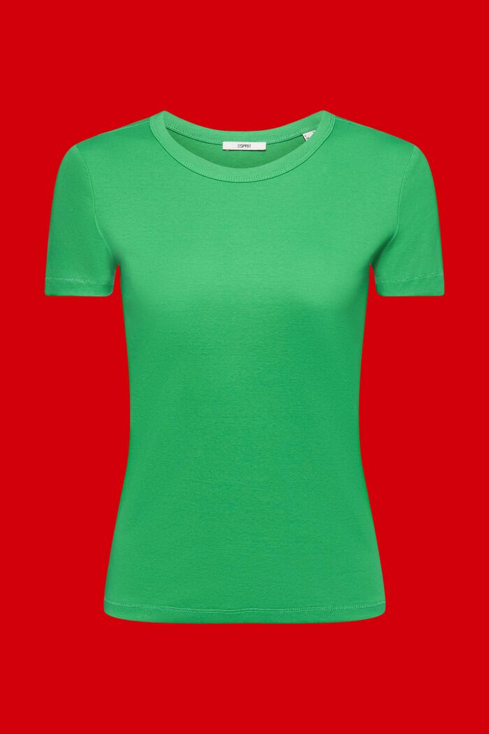 T-shirt i bomull, GREEN, detail image number 6