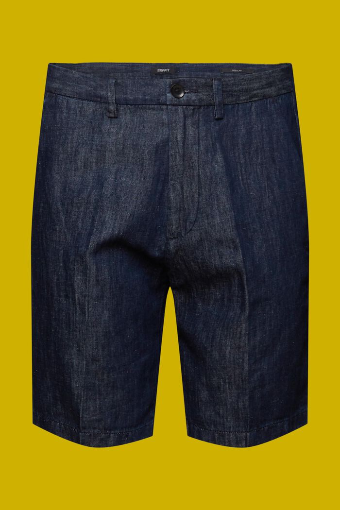 Chinoshorts i jeanslook, BLUE BLACK, detail image number 9