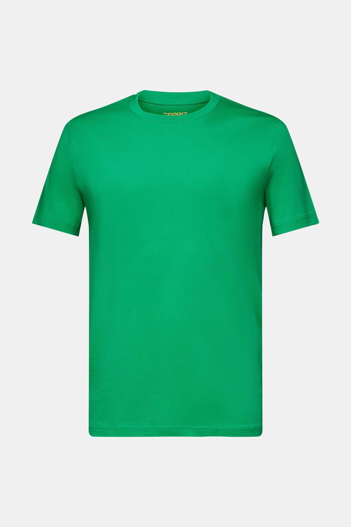Rundringad T-shirt i jersey, NEW GREEN, detail image number 5