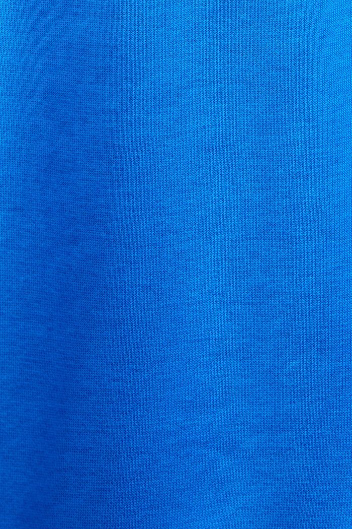 Sweatshirt med huva och logobroderi, BRIGHT BLUE, detail image number 5