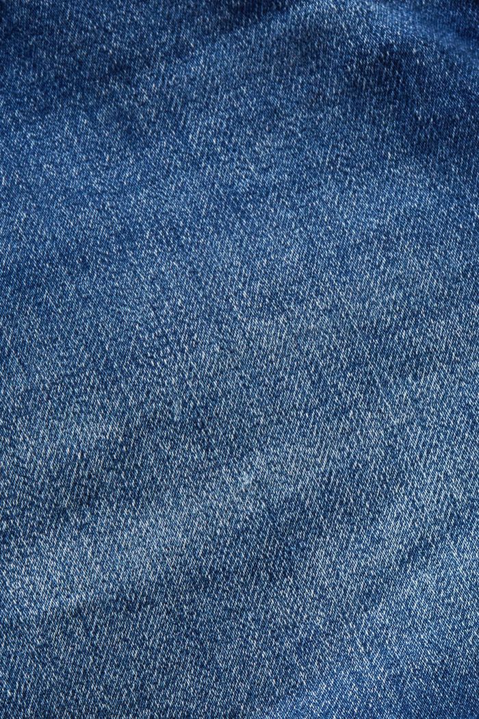 Jeansshorts med medelhög midja, BLUE MEDIUM WASHED, detail image number 6
