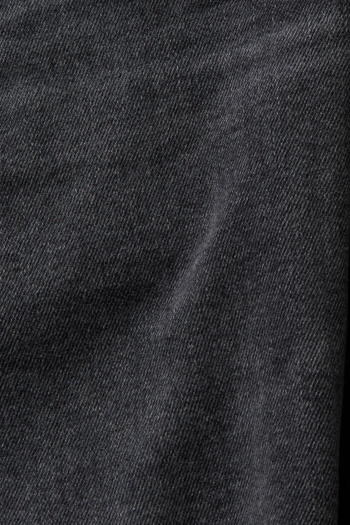 Skinny-jeans med mellanhög midja, BLACK DARK WASHED, detail image number 6