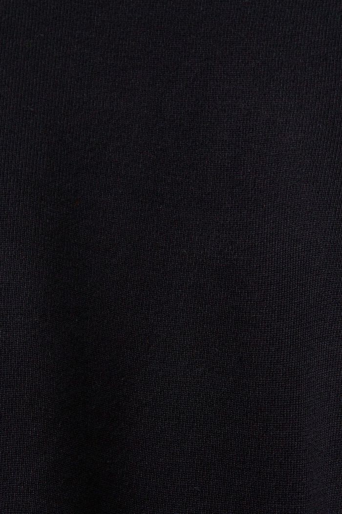 Randig tröja med rund ringning, BLACK, detail image number 6