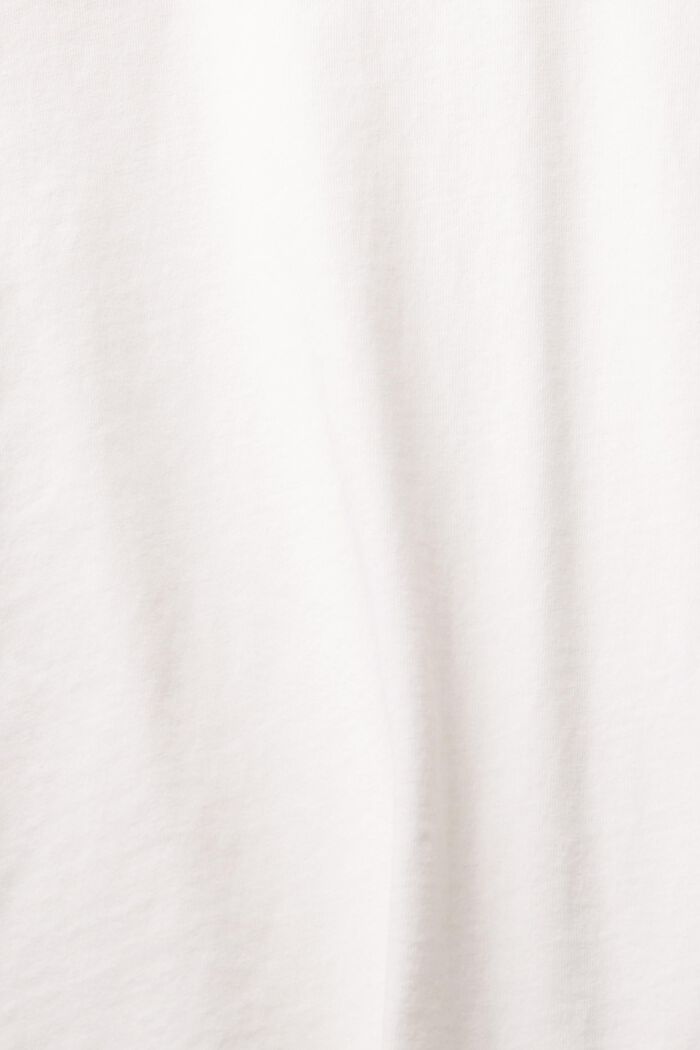 Kort logo-T-shirt, 100% bomull, OFF WHITE, detail image number 6