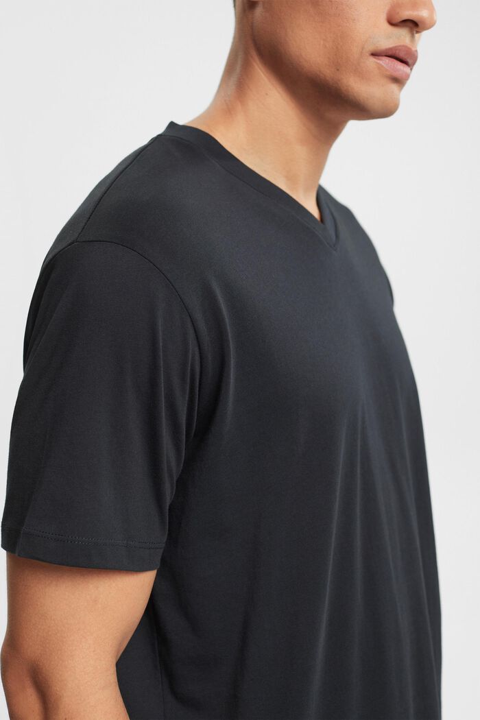 T-shirt i jersey, 100% bomull, BLACK, detail image number 0