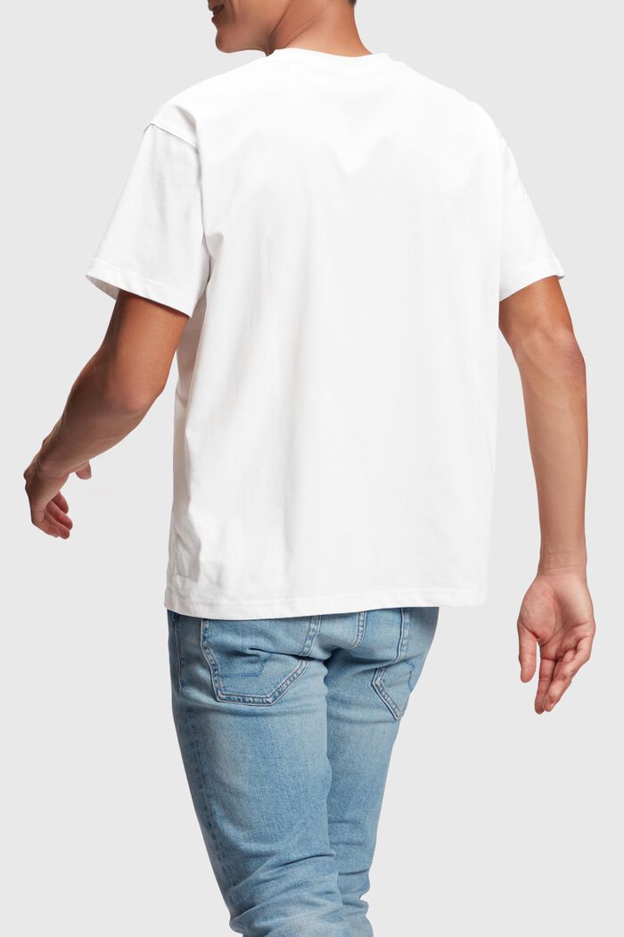 Yagi Archive T-shirt med logo och rund ringning, WHITE, detail image number 1