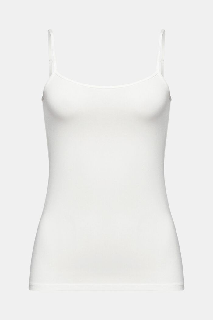 Camisole i strechigt tyg, OFF WHITE, detail image number 6