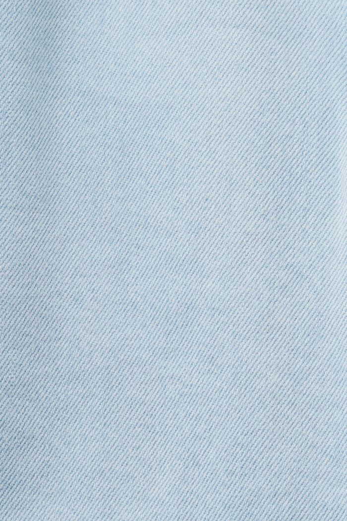 Minikjol i denim med medelhög midja, BLUE BLEACHED, detail image number 6