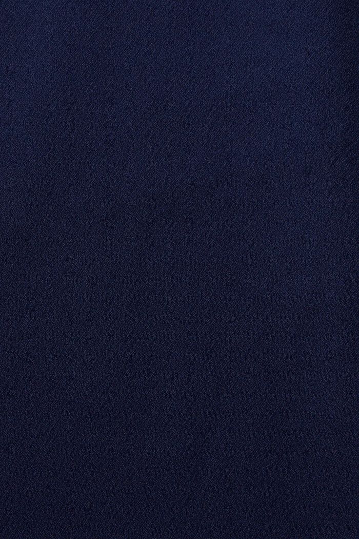 Stretchblus med råa kanter, DARK BLUE, detail image number 4